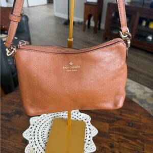 Kate Spade Bailey Brown leather Crossbody Bag  10x7